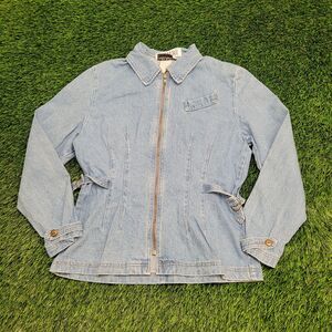 Vintage 80s Ellen-Ashley MOD Jacket Womens M/L 19x25 Blue